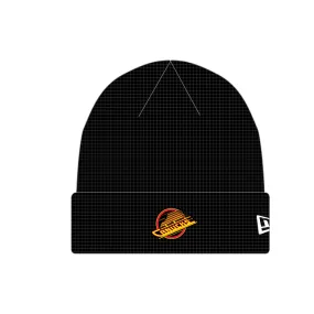 Vancouver Canucks NHL New Era Men's Black Waffle Beanie Knit Hat