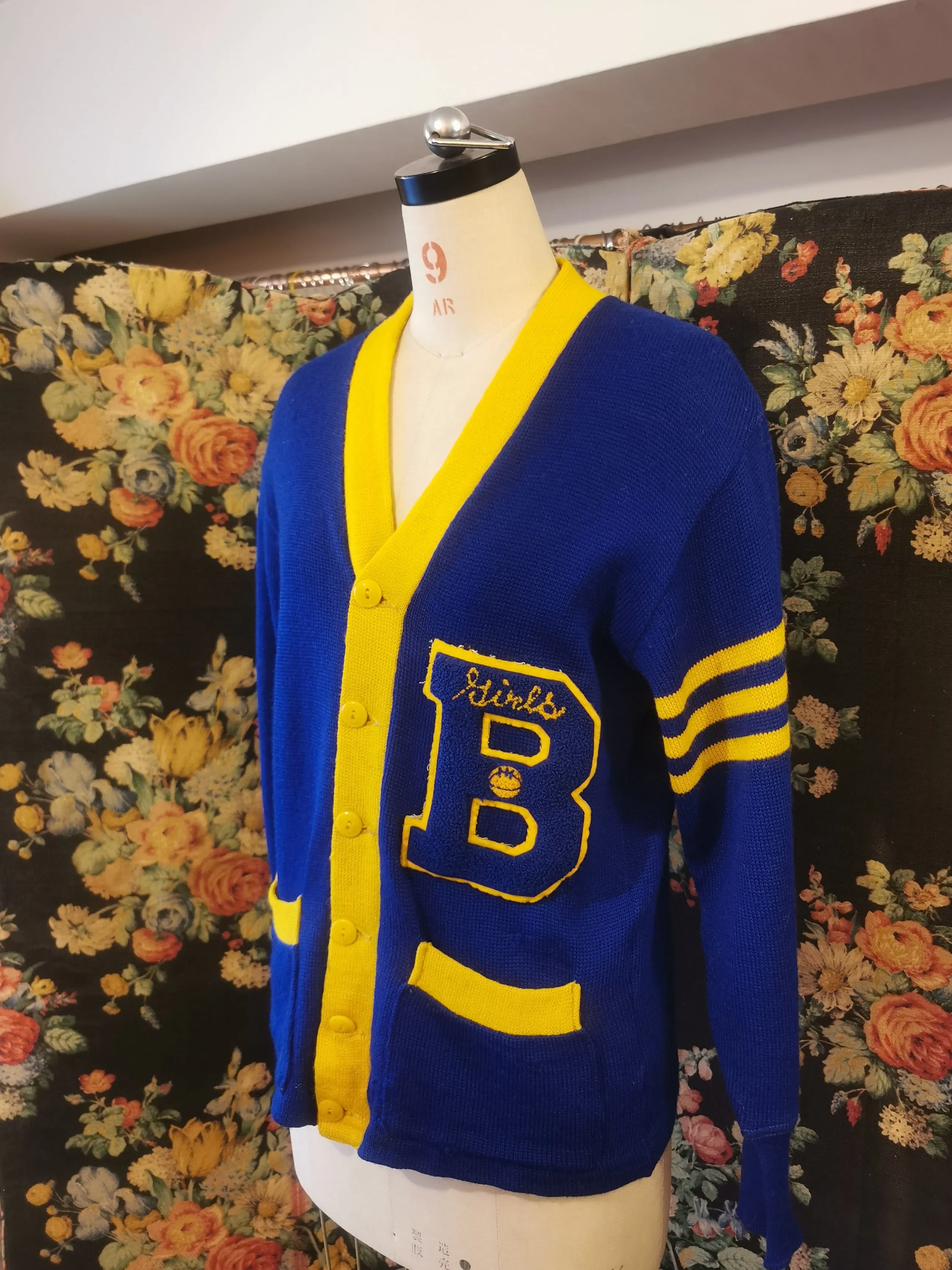 Vintage Varsity Girls Basketball cardigan