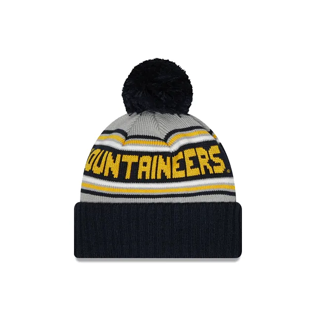 West Virginia Mountaineers - Male Knit Hat with Pom, New Era