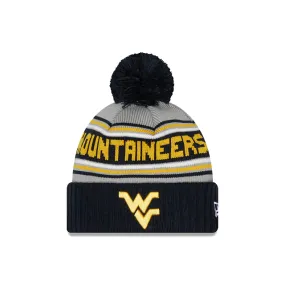 West Virginia Mountaineers - Male Knit Hat with Pom, New Era