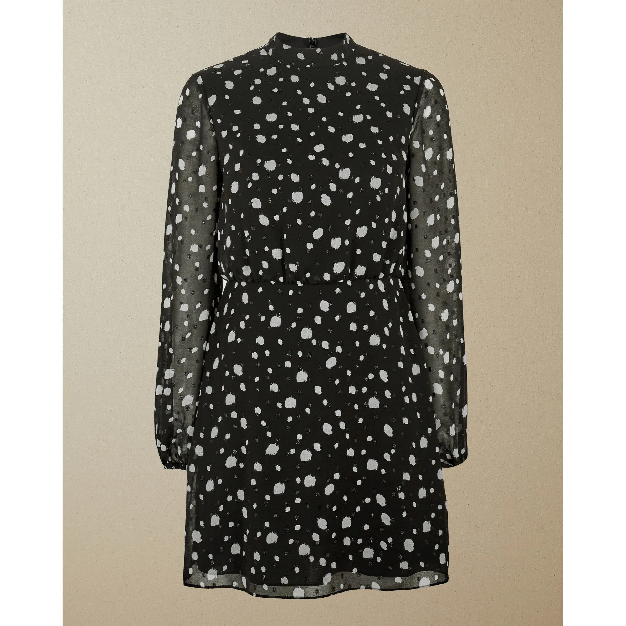 Women Floelle-Polka Dot Tunic Dress - Black