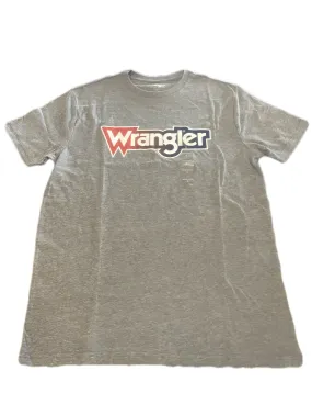 WRANGLER HEATHER GRAY LOGO TEE SHIRT