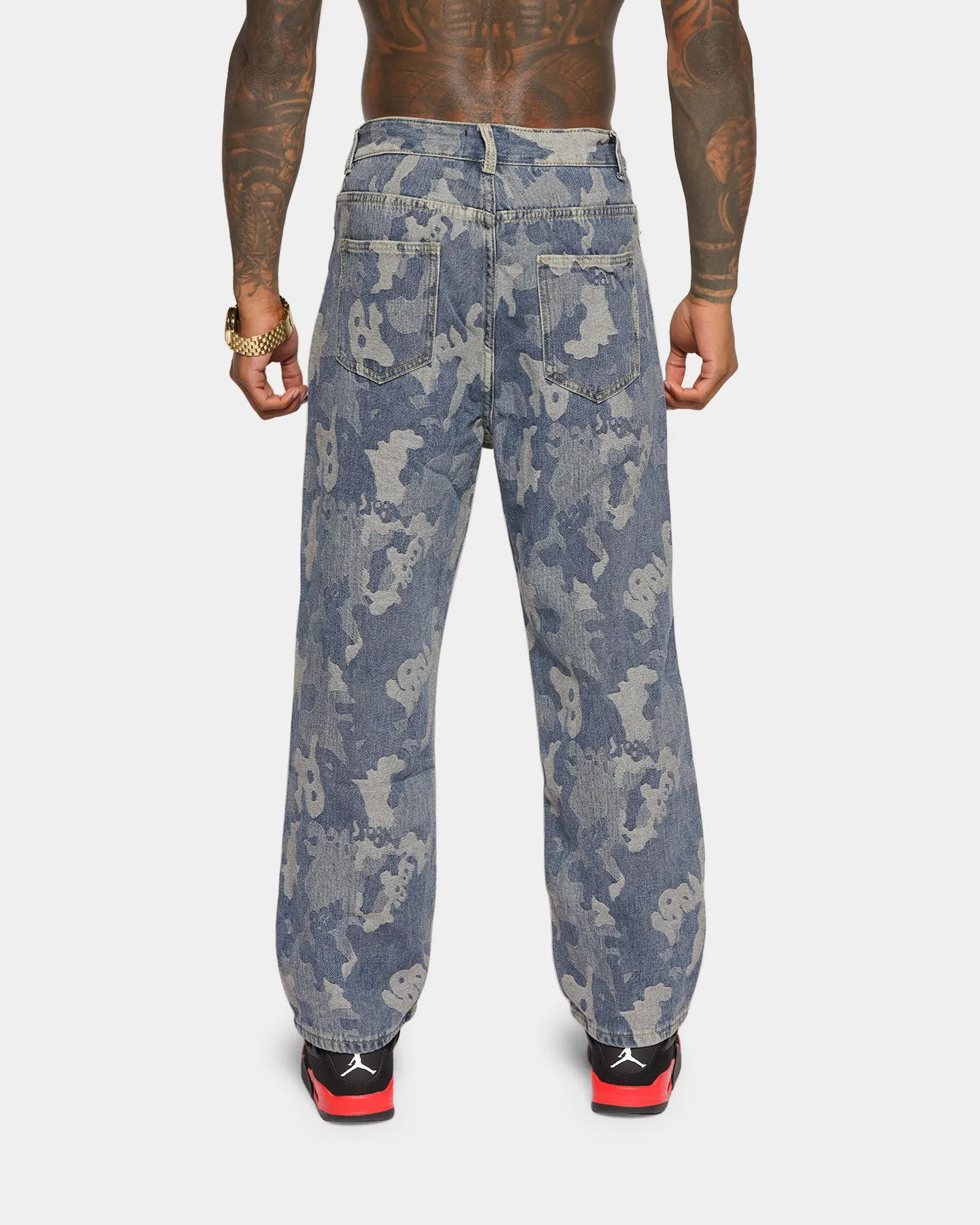 XXIII Jovany Print Jeans Blue Camo